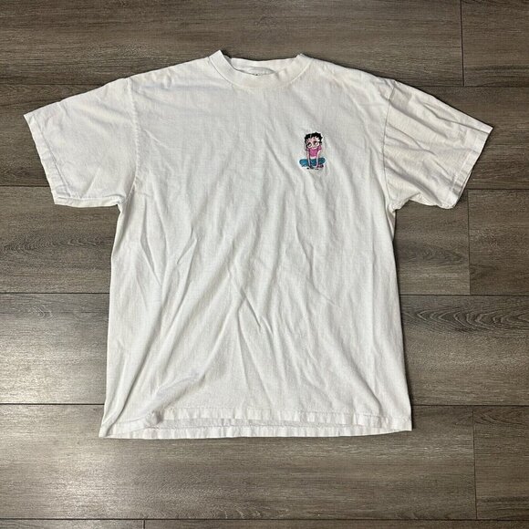 Vintage Betty Boop T Shirt Size XL PowerPro by Oneita Embroidered Single Stitch - Picture 1 of 8